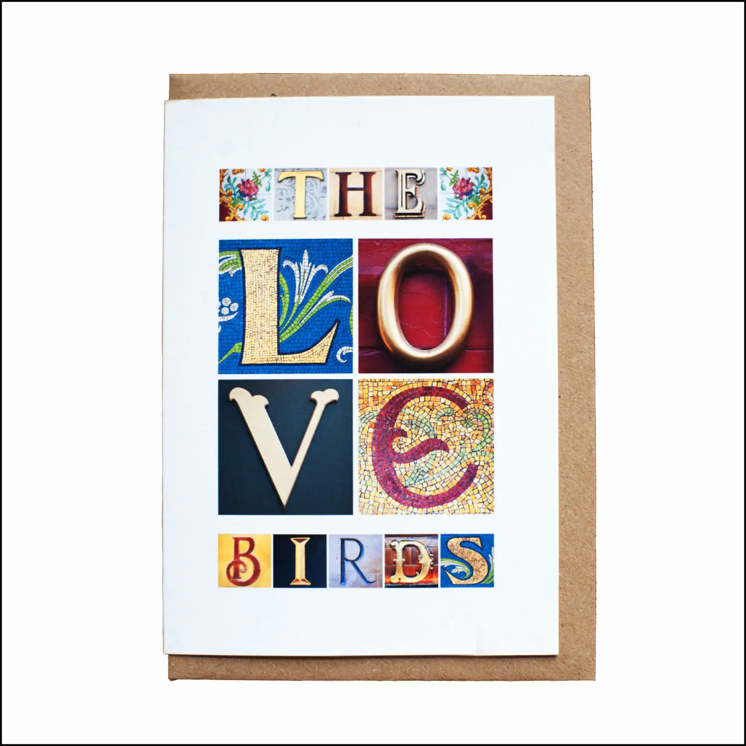 The love birds greeting card created